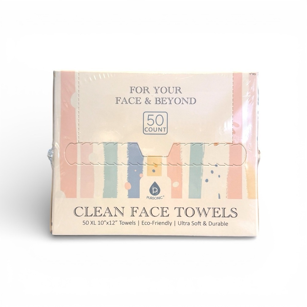 Pursonic Clean Face Towels XL box of 50 (A1) - Picture 4 of 5
